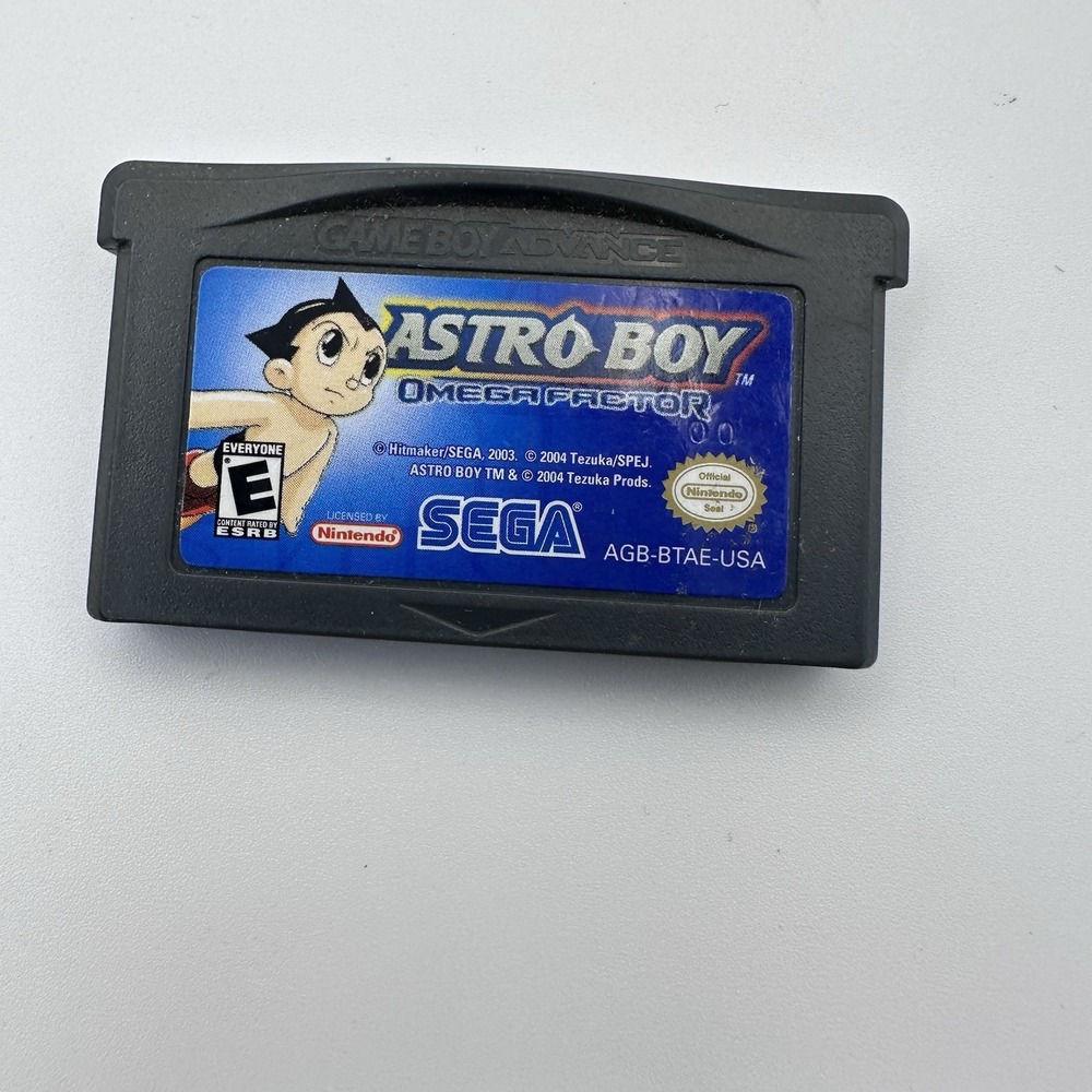 SEGA Astro Boy Omega Factor Nintendo Game Boy Advance GBA AGB-BTAE-USA NTSC-U/C